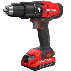 CRAFTSMAN 20-Volt Max 1/2-in Variable Speed Cordless Hammer Drill (2 Batteries Included And Charger Included) -CRAFTSMAN shop 1033801 09522074 001