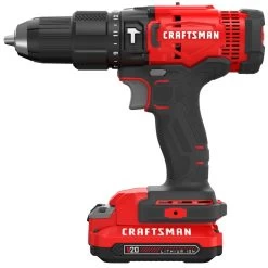 CRAFTSMAN 20-Volt Max 1/2-in Variable Speed Cordless Hammer Drill (2 Batteries Included And Charger Included) -CRAFTSMAN shop 1033801 14206838