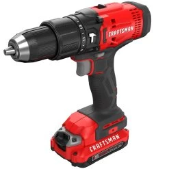 CRAFTSMAN 20-Volt Max 1/2-in Variable Speed Cordless Hammer Drill (2 Batteries Included And Charger Included) -CRAFTSMAN shop 1033801 14206840