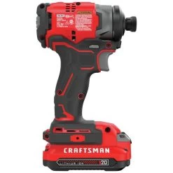 CRAFTSMAN 20-Volt Max Variable Speed Brushless Cordless Impact Driver (Charger And 1-Battery Included) -CRAFTSMAN shop 1045296 11666870