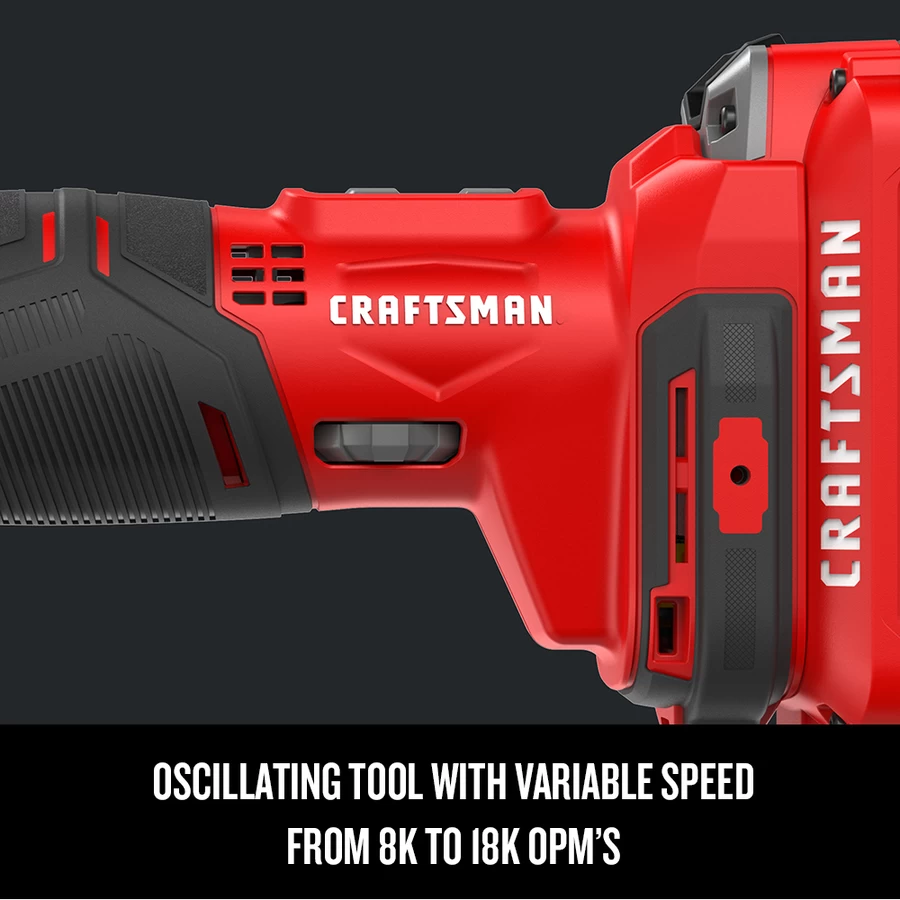CRAFTSMAN 20-Volt MAX Lithium-Ion Cordless Oscillating Tool Kit (Tool Only) 8 CRAFTSMAN 20-Volt MAX Lithium-Ion Cordless Oscillating Tool Kit (Tool Only) - Image 8
