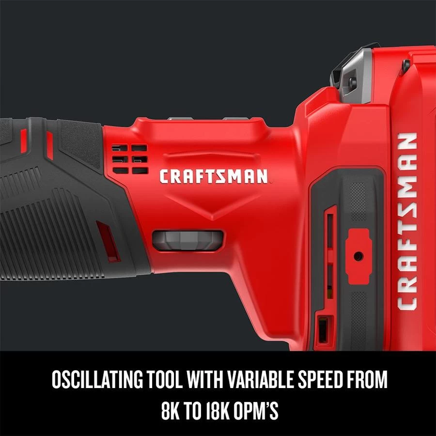 CRAFTSMAN 20-Volt MAX Lithium-Ion Cordless Oscillating Tool Kit 4 CRAFTSMAN 20-Volt MAX Lithium-Ion Cordless Oscillating Tool Kit - Image 4