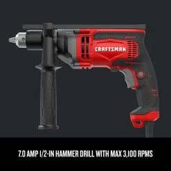 CRAFTSMAN 7 Amp 1/2-in Corded Hammer Drill 15 CRAFTSMAN 7 Amp 1/2-in Corded Hammer Drill -CRAFTSMAN shop 1046149 14207163