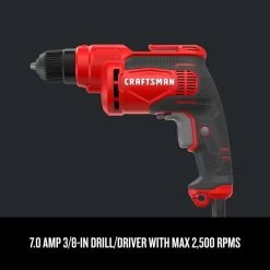 CRAFTSMAN 6.5-Amp 3/8-in Corded Drill (CMED731) -CRAFTSMAN shop 1046152 11724168