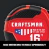 Craftsman PRO-11 Measuring Tape - 1.25'' X 16' - Red And Black