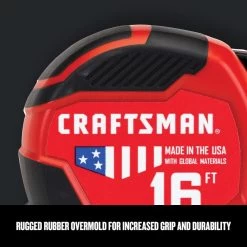 Craftsman PRO-11 Measuring Tape - 1.25'' X 16' - Red And Black