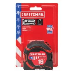Craftsman PRO-LOCK Measuring Tape - 1.25'' X 16' - Black/Red