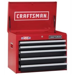 CRAFTSMAN 26-in W X 19.75-in H Red 5-Drawer Steel Tool Chest -CRAFTSMAN shop 1048606 09645348 001