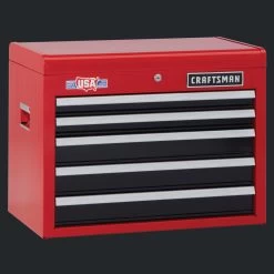 CRAFTSMAN 26-in W X 19.75-in H Red 5-Drawer Steel Tool Chest
