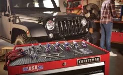 CRAFTSMAN 26.5-in W X 34-in H 5-Drawer Steel Tool Cabinet (Red) -CRAFTSMAN shop 1048607 AlternateImage3