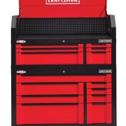 CRAFTSMAN 54-in W X 37-in H Red 8-Drawer Steel Tool Cabinet -CRAFTSMAN shop 1048619 10062721