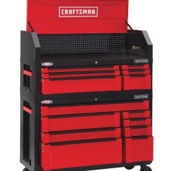 CRAFTSMAN 54-in W X 37-in H Red 8-Drawer Steel Tool Cabinet