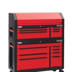 CRAFTSMAN 54-in W X 37-in H Red 8-Drawer Steel Tool Cabinet -CRAFTSMAN shop 1048619 10062725