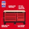 CRAFTSMAN 63" Wx 37" H - 8 Drawer Steel Tool Cabinet (Red)