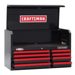 CRAFTSMAN 40.5-in H X 24.5-in H Black 8-Drawer Steel Tool Chest 17 CRAFTSMAN 40.5-in H X 24.5-in H Black 8-Drawer Steel Tool Chest -CRAFTSMAN shop 1048621 09645355 001