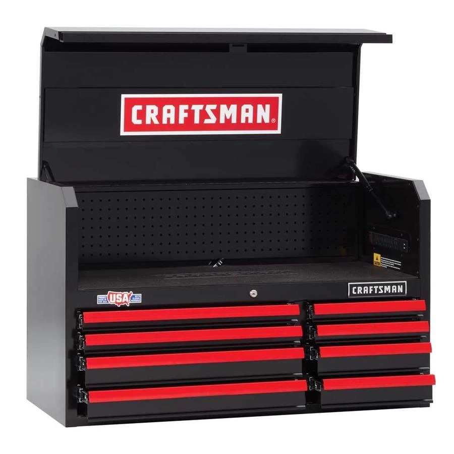 CRAFTSMAN 40.5-in H X 24.5-in H Black 8-Drawer Steel Tool Chest 9 CRAFTSMAN 40.5-in H X 24.5-in H Black 8-Drawer Steel Tool Chest - Image 9