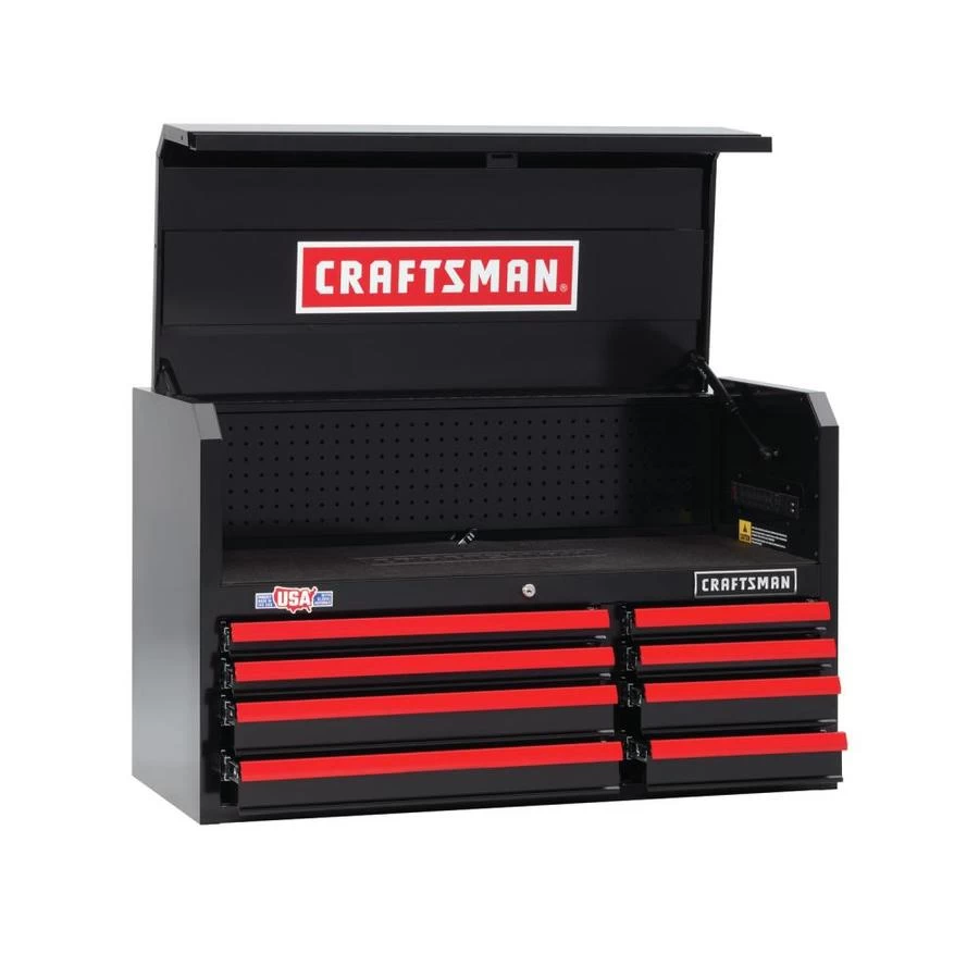 CRAFTSMAN 40.5-in H X 24.5-in H Black 8-Drawer Steel Tool Chest 8 CRAFTSMAN 40.5-in H X 24.5-in H Black 8-Drawer Steel Tool Chest - Image 8