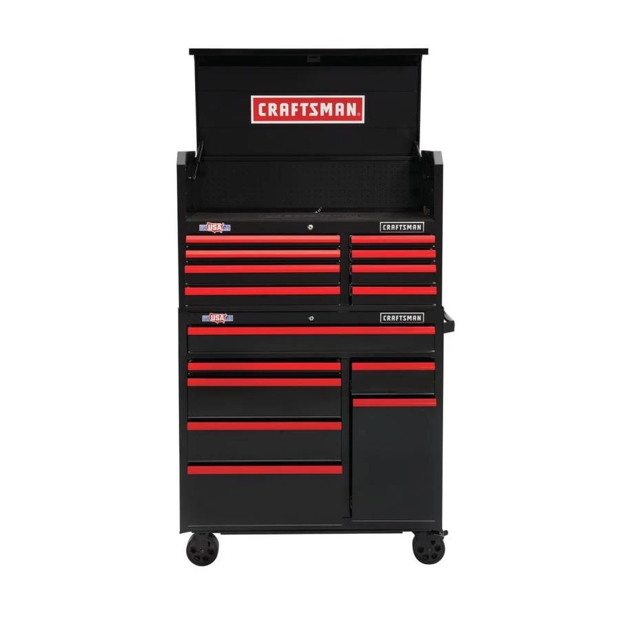 CRAFTSMAN 40.5-in H X 24.5-in H Black 8-Drawer Steel Tool Chest 2 CRAFTSMAN 40.5-in H X 24.5-in H Black 8-Drawer Steel Tool Chest - Image 2