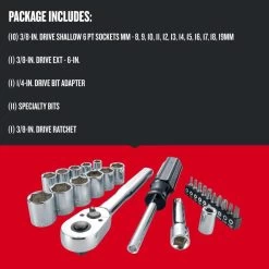 CRAFTSMAN 24 Pc. 3/8 In. DR Nano MM -CRAFTSMAN shop 1049384 11684832