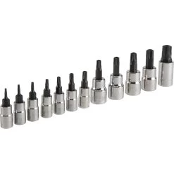 Craftsman 12-Piece 1/4-in And 3/8-in Drive Tamper-Proof Torx Bit Socket Set 5 Craftsman 12-Piece 1/4-in And 3/8-in Drive Tamper-Proof Torx Bit Socket Set -CRAFTSMAN shop 1049394 44427895