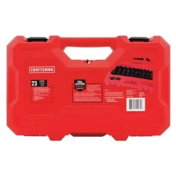 CRAFTSMAN 23-Piece 1/2-in Drive Deep 6-Point Standard And Metric Combination Impact Socket Set -CRAFTSMAN shop 1049400 14207259