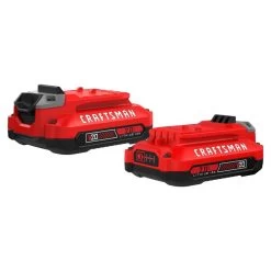 CRAFTSMAN 20-Volt MAX Lithium-Ion Battery (2-Pack) -CRAFTSMAN shop 1056452 09306585 001