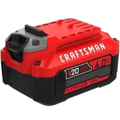 CRAFTSMAN 20-Volt MAX 4Ah Lithium-Ion Battery 10 CRAFTSMAN 20-Volt MAX 4Ah Lithium-Ion Battery -CRAFTSMAN shop 1056453 14207032