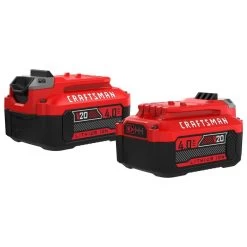 CRAFTSMAN 20-Volt MAX 4Ah Lithium-Ion Battery (2-Pack)