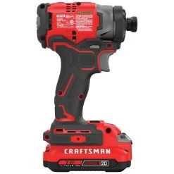 CRAFTSMAN 20-Volt Max Variable Speed Brushless Cordless Impact Driver (Charger And 2-Batteries Included) -CRAFTSMAN shop 1056462 14206553