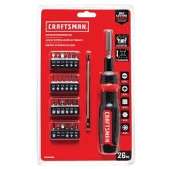 Craftsman 26-Piece Ratcheting Screwdriver Set - Multi-Bits 11 Craftsman 26-Piece Ratcheting Screwdriver Set - Multi-Bits -CRAFTSMAN shop 1061148 14207309