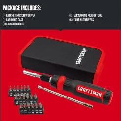 Craftsman 26-Piece Ratcheting Screwdriver Set - Multi-Bits 15 Craftsman 26-Piece Ratcheting Screwdriver Set - Multi-Bits -CRAFTSMAN shop 1061148 49828991
