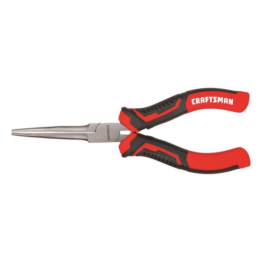 Craftsman Long-Nose Pliers - 5in - Mini - Steel - Red And Black 1 Craftsman Long-Nose Pliers - 5in - Mini - Steel - Red And Black