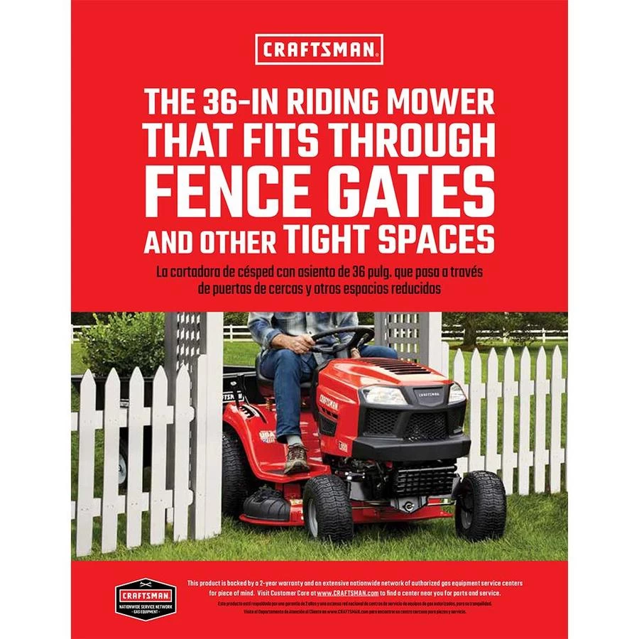 Craftsman Lawn Tractor 36-in With Briggs And Stratton 11.5 HP Engine 3 Craftsman Lawn Tractor 36-in With Briggs And Stratton 11.5 HP Engine - Image 3