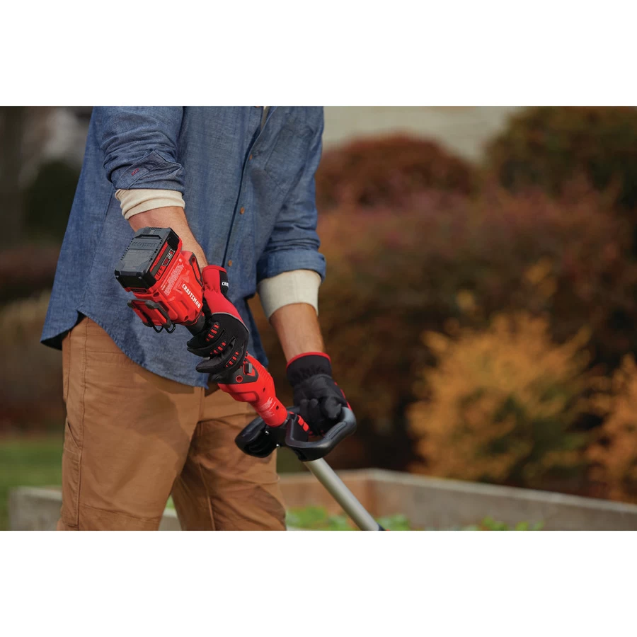Craftsman Cordless String Trimmer/Edger - Brushless Motor - Battery And Charger Included - 20-Volt 1 Craftsman Cordless String Trimmer/Edger - Brushless Motor - Battery And Charger Included - 20-Volt