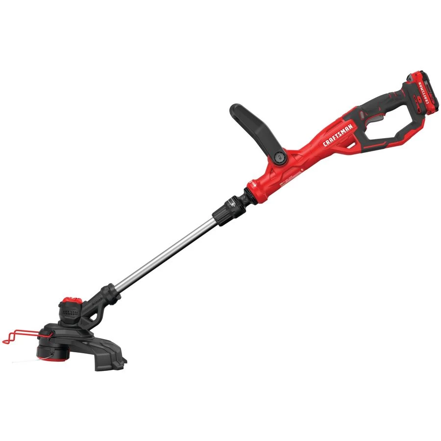 Craftsman Cordless String Trimmer - Automatic Feed Spool - Battery And Charger Included - 20-Volt 1 Craftsman Cordless String Trimmer - Automatic Feed Spool - Battery And Charger Included - 20-Volt