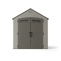 Craftsman Resin Shed - Grey/Brown - 7-ft W X 7-ft L - 46.7-sq. Ft.