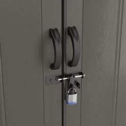 Craftsman Resin Shed - Grey/Brown - 7-ft W X 7-ft L - 46.7-sq. Ft. -CRAFTSMAN shop 1142408 44611474