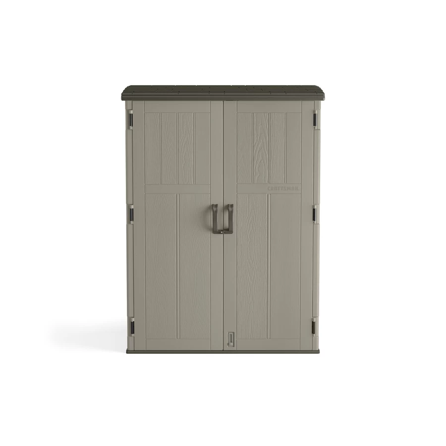 Craftsman Vertical Grey Resin Shed - 6-ft H X 5-ft W - 9.59-sq Ft 1 Craftsman Vertical Grey Resin Shed - 6-ft H X 5-ft W - 9.59-sq Ft