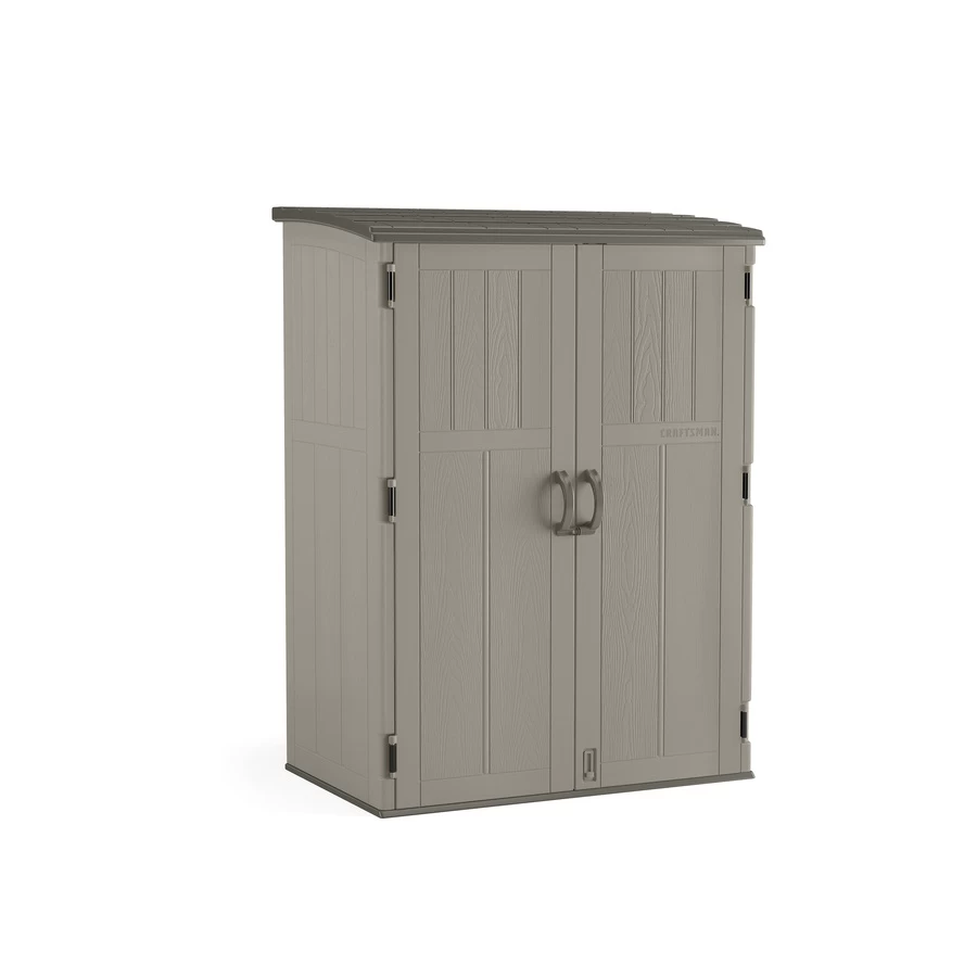 Craftsman Vertical Grey Resin Shed - 6-ft H X 5-ft W - 9.59-sq Ft 2 Craftsman Vertical Grey Resin Shed - 6-ft H X 5-ft W - 9.59-sq Ft - Image 2