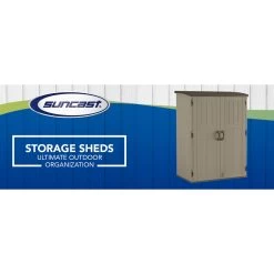 Craftsman Vertical Grey Resin Shed - 6-ft H X 5-ft W - 9.59-sq Ft 17 Craftsman Vertical Grey Resin Shed - 6-ft H X 5-ft W - 9.59-sq Ft -CRAFTSMAN shop 1142411 44611696