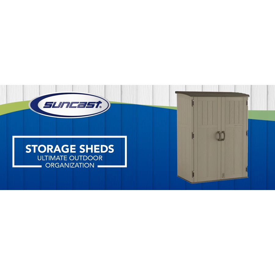 Craftsman Vertical Grey Resin Shed - 6-ft H X 5-ft W - 9.59-sq Ft 9 Craftsman Vertical Grey Resin Shed - 6-ft H X 5-ft W - 9.59-sq Ft - Image 9