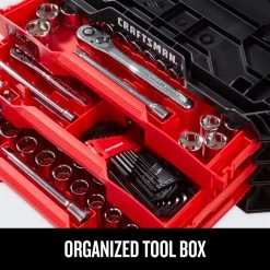 CRAFTSMAN 216-Piece Standard - 3 Drawer Mech Tool Set -CRAFTSMAN shop 1368711 45422198