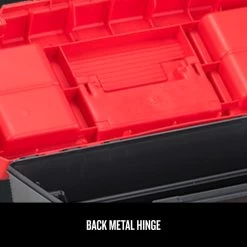 Craftsman 25-in Black/Red Plastic Lockable Tool Box -CRAFTSMAN shop 1419401 49654466