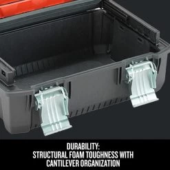 Craftsman 18-in Black Tool Box With Cantilever 9 Craftsman 18-in Black Tool Box With Cantilever -CRAFTSMAN shop 1419402 49654470