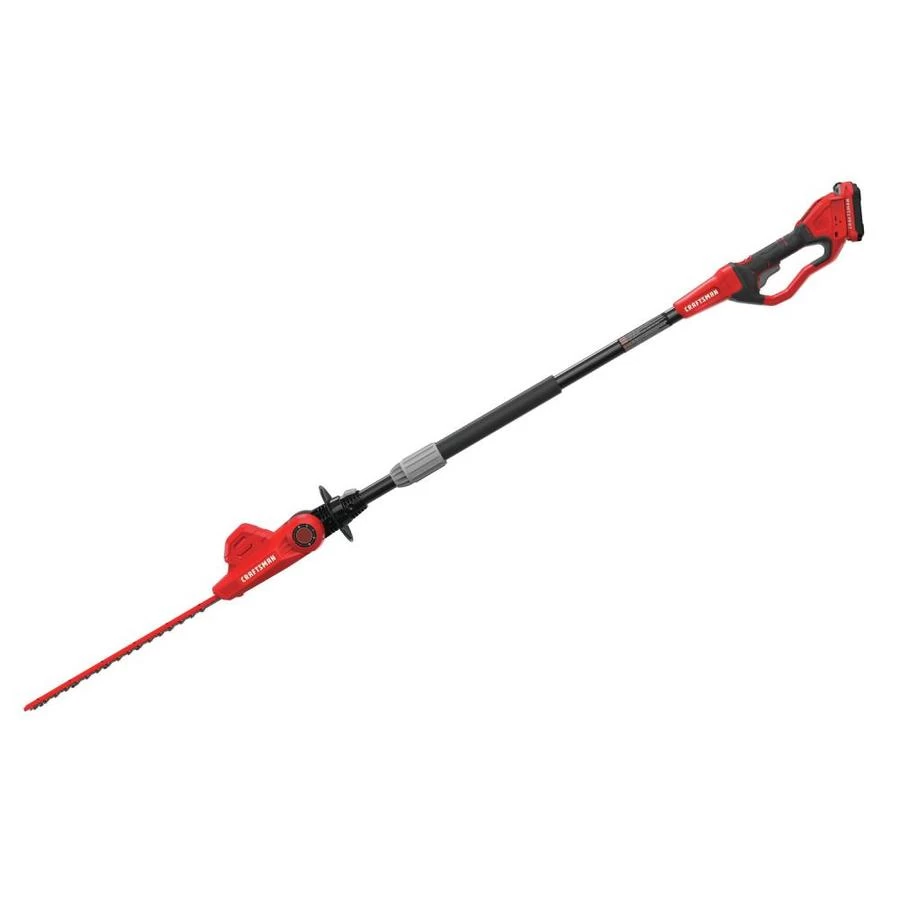Craftsman Cordless 18-in Pole Hedge Trimmer - 20 V - Red 9 Craftsman Cordless 18-in Pole Hedge Trimmer - 20 V - Red - Image 9