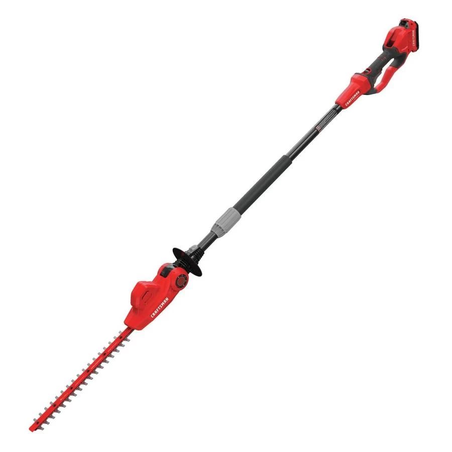 Craftsman Cordless 18-in Pole Hedge Trimmer - 20 V - Red 8 Craftsman Cordless 18-in Pole Hedge Trimmer - 20 V - Red - Image 8