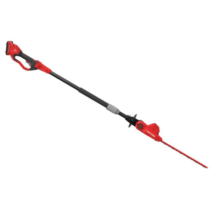 Craftsman Cordless 18-in Pole Hedge Trimmer - 20 V - Red 3 Craftsman Cordless 18-in Pole Hedge Trimmer - 20 V - Red - Image 3