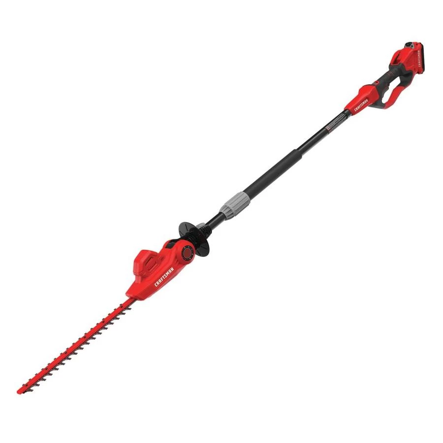 Craftsman Cordless 18-in Pole Hedge Trimmer - 20 V - Red 4 Craftsman Cordless 18-in Pole Hedge Trimmer - 20 V - Red - Image 4