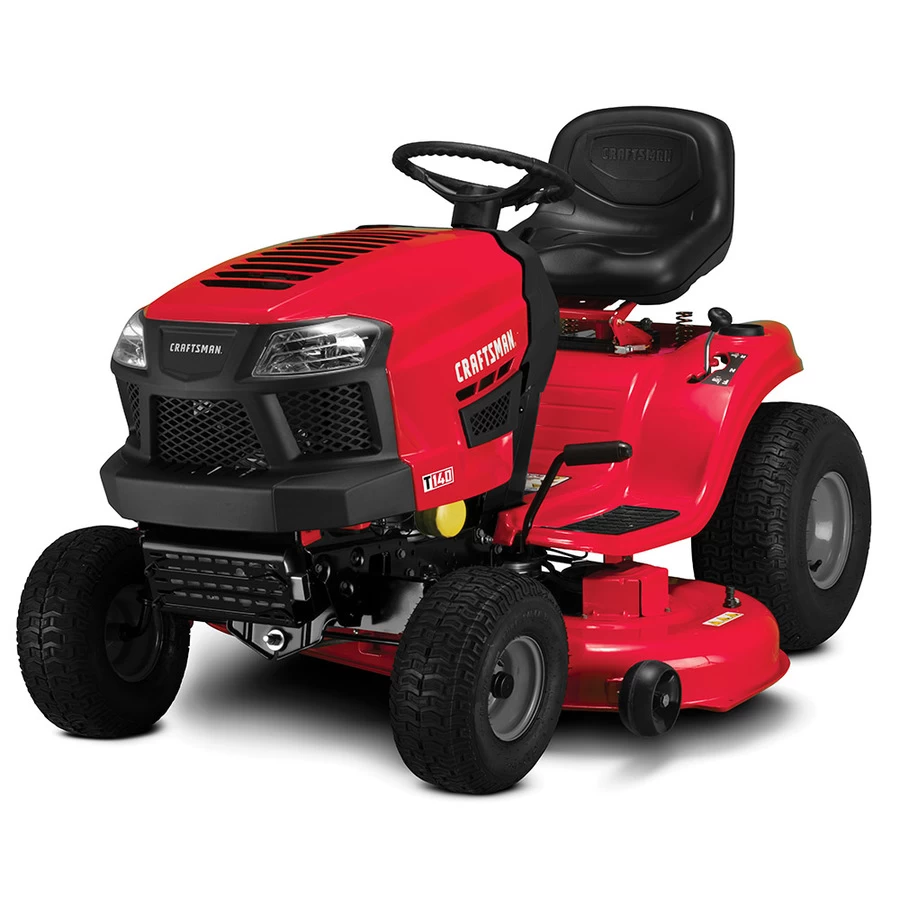 Craftsman T140- 18.5-HP- Single Cylinder - Foot Pedal Automatic- 46-in Cut Width Riding Lawn Mower 3 Craftsman T140- 18.5-HP- Single Cylinder - Foot Pedal Automatic- 46-in Cut Width Riding Lawn Mower - Image 3