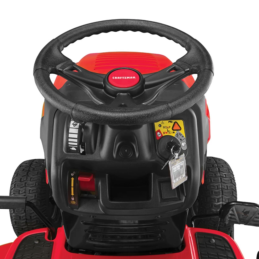 Craftsman T140- 18.5-HP- Single Cylinder - Foot Pedal Automatic- 46-in Cut Width Riding Lawn Mower 6 Craftsman T140- 18.5-HP- Single Cylinder - Foot Pedal Automatic- 46-in Cut Width Riding Lawn Mower - Image 6